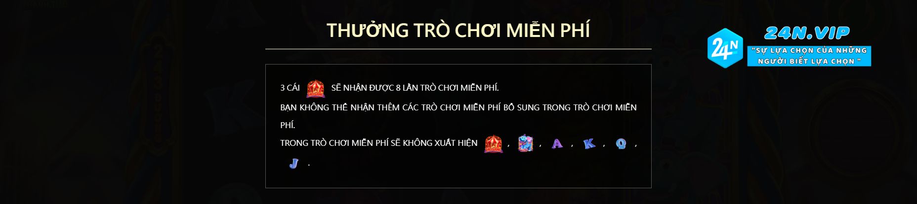 Thưởng Trò Chơi Miễn Phí trong slot WonderElephant trên nhà cái 24N